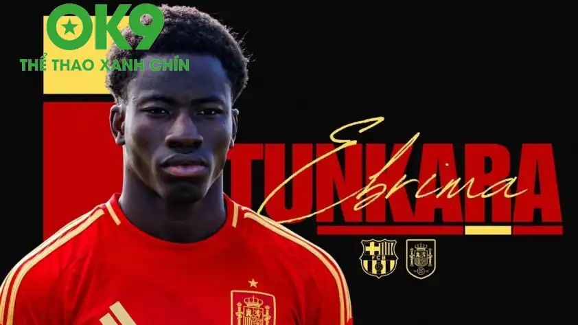 Ebrima Tunkara đang gây ấn tượng cực kỳ mạnh mẽ tại lò La Masia (Ảnh: FootballTransfer). Ebrima Tunkara đang gây ấn tượng cực kỳ mạnh mẽ tại lò La Masia (Ảnh: FootballTransfer).